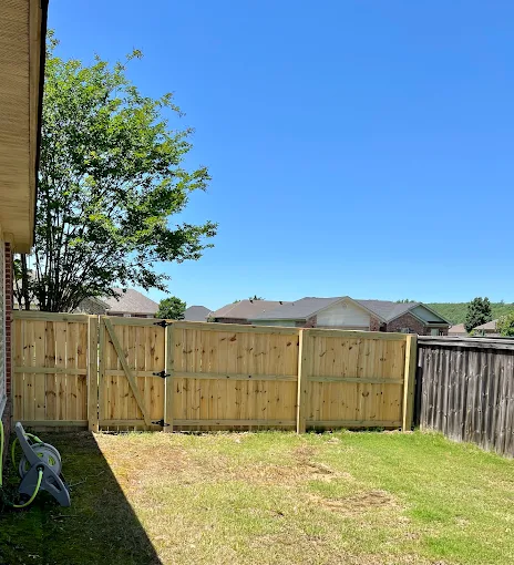 Residential fence project by Delta Fence LLC in Arkansas