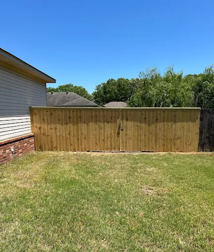 Completed fence project by Delta Fence LLC in Central Arkansas